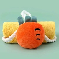 Serviette en microfibre douce de haute qualité, en velours corail, pour le visage des bébés, jouet en peluche, serviette à main pour le bain des enfants