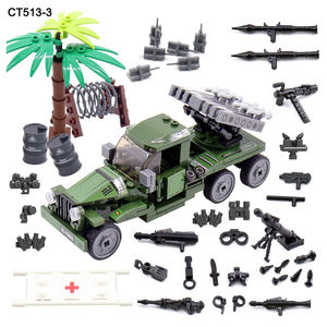 Venta al por mayor Creative Kids Pack Kits de accesorios del ejército Suministros DE ARMAS <span class=keywords><strong>WW2</strong></span> Tanque alemán Pequeños vehículos militares Juego de bloques de construcción - Product Image 5