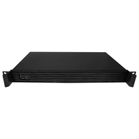 Boîtier de serveur ITX 1U en rack JM1U-01, profondeur réduite 250 mm, avec alimentation Flex ATX 300W et 2 ventilateurs 4020 pour stockage NAS Cloud
