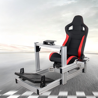 Simulateur de volant de jeu de course 4080 avec support de siège en profilé aluminium industriel Direct Drive M10T300rsG29