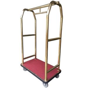 Chariot à bagages moderne Golden Crown <span class=keywords><strong>Hotel</strong></span> Bellman Chariot cage à oiseaux en acier inoxydable pour entrepôt de bar à domicile pour motel d'accueil - Product Image 6