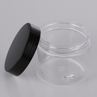 Empty 100ml to 8oz Transparent PET Plastic <strong>Jars</strong> for Food & <strong>Cosmetic</strong> Packing Stock Sizes Available