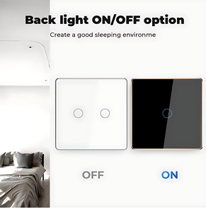 Zigbee nhà thông minh kim loại khung chuyển đổi với ánh sáng trở lại không có trung tính & trung tính có dây Anh EU tiêu chuẩn 10A 240V Alexa tương thích - Product Image 3