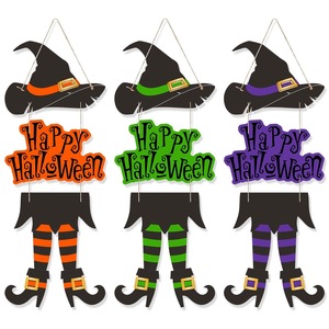 <span class=keywords><strong>Feliz</strong></span> Halloween: Casa de Dulces Colgante y Decoración para Casa Embrujada o Letrero de Puerta de Dulces, Guirnaldas de Halloween - Product Image 1