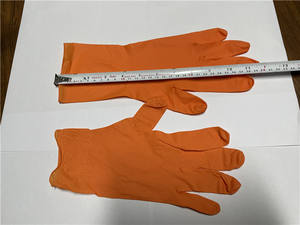 12 Zoll Industrie LKW 8 mil Autore paratur Diamant Textur Griff OEM Logo benutzer definierte Food Service Mechaniker reine Nitril Handschuh Handschuhe - Product Image 5