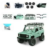 Coche RC Crawler a Escala 1/12, Coche RC de Cuatro Ruedas Motrices, Vehículo de Juguete, Mn-91K Defender, Coche de Derrape