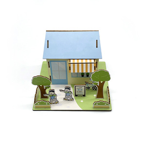 <span class=keywords><strong>Casa</strong></span> en Miniatura <span class=keywords><strong>de</strong></span> Madera 3D Personalizada al por Mayor - Kit <span class=keywords><strong>de</strong></span> <span class=keywords><strong>Casa</strong></span> <span class=keywords><strong>de</strong></span> <span class=keywords><strong>Muñecas</strong></span> Arquitectónica OEM/ODM - Fábrica <span class=keywords><strong>de</strong></span> Puzles Sostenible con MOQ Bajo - Product Image 1