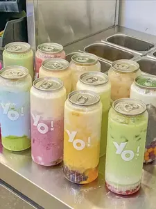 Özel yapılmış 500ml pet suyu kahve alüminyum kapak açmak kolay olabilir