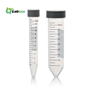 LABTEX 15ml 50ml หลอดหมุนเหวี่ยง 50ml ฆ่าเชื้อสีดําสีฟ้าหลอดหมุนเหวี่ยงห้องปฏิบัติการ