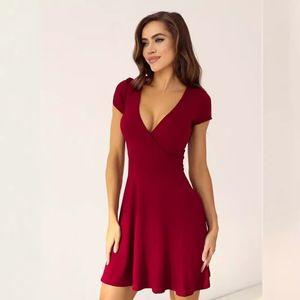 Robe vintage pour femme, été, col en V, sans manches, coupe évasée, pour dîner, festival, soirée, bal - Product Image 4