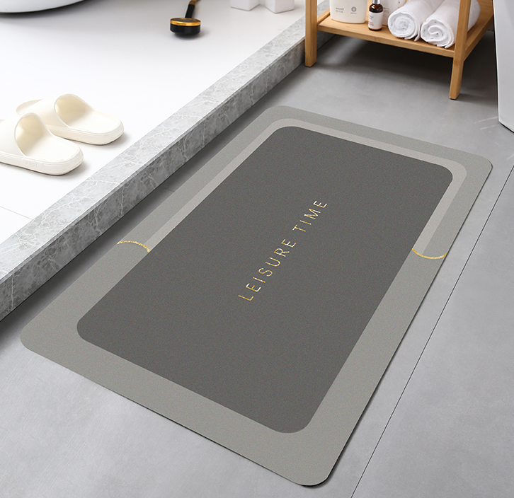 Furniture accessories bathroom rugs fast dry diatomite bath mat water absorbing