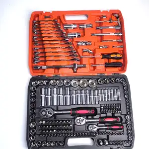 Chave de soquete combinada durável, kit completo de ferramentas para reparo de automóveis, 216 unidades, de alta qualidade, personalizável para carros