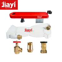 American 2.5 pouces Canvas Fire Hose Rack avec valve de bouche d'incendie Buse en plastique en laiton et armoire UL listed