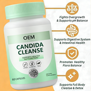 OEM/ODM GMP HALAL HACCP 60 capsules Darmreiniging & ontgifting supplement Oreganobladeren Caprylic Acid pH - Product Image 5