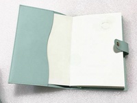 Agenda hebdomadaire PU, carnet de notes avec couverture à grille gaufrée et fermeture à pression, personnalisable pour souvenir d'entreprise