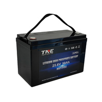 Batterie LiFePO4 à semi-conducteurs TNE pour bateaux à moteur, camping-cars, caravanes, remorques, 24V 50Ah 100Ah, Bluetooth, application mobile, 6000 cycles