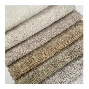 Tùy chỉnh nhà dệt bọc nhung vải polyester hiện đại lông cừu nhung ghế sofa vải cho sofa trang trí nhà