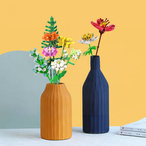 Ensemble de construction Bouquet de fleurs artisanat en plastique créatif nouveauté bloc de construction jouets 371 pièces blocs de construction de fleurs cadeaux parfaits - Product Image 5