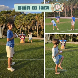 Objetivo de Béisbol Inflable de Doble Cara para Lanzamiento y Recepción, de PVC, para Entrenamiento en Interiores y Exteriores, para Niños - Product Image 2