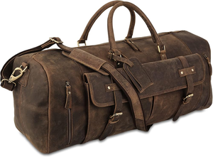 Sac à main en cuir classique pour homme, parfait pour le bureau, les voyages ou les sorties décontractées, fabriqué en cuir souple de haute qualité et élégant - Product Image 5