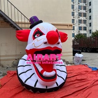 Grande tête de clown gonflable pour la décoration de festival d'Halloween, ballon gonflable tête de Joker