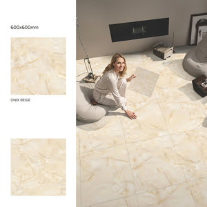 Baldosas de Porcelana Brillante Onix Com Bianco PGVT 600x600mm, Aspecto Mármol, 24x24 pulgadas - Product Image 6