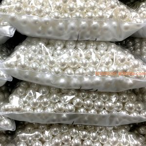 Fabrika fiyat 0.5 bag torba ABS yuvarlak boncuk ile/olmadan delik seçeneği için dikiş zanaat dekorasyon DIY aksesuar konfeksiyon inciler boncuk - Product Image 5