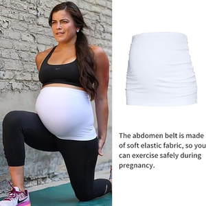 Confortable respirant de haute qualité antidérapant Silicone Stretch femmes maternité ventre bande Stretch <span class=keywords><strong>grossesse</strong></span> soutien ventre <span class=keywords><strong>ceinture</strong></span> - Product Image 3