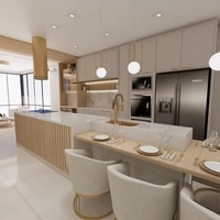 3 Buah Set Lemari Dapur Metalik Warna Emas Perak Tembaga Finishing Modern Mewah