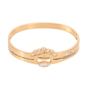 Bracelet tendance en acier inoxydable 316L plaqué or PVD, accessoire de bijouterie durable et résistant - Product Image 2