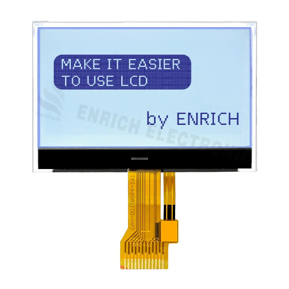 Enrich จอแอลซีดีแสดงผลแบบดอทเมตริก128x64โมดูล LCD ที่กำหนดเองได้จากโรงงาน