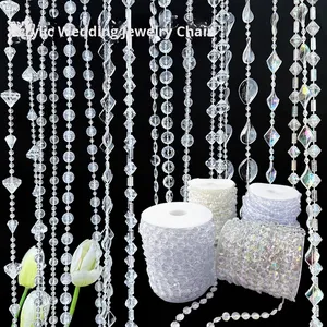 Corde suspendue pour téléphone portable avec chaîne d'épaule en acrylique avec plusieurs perles croisées diagonales et <span class=keywords><strong>pendentif</strong></span> en perles Bracelet de téléphone élégant - Product Image 1