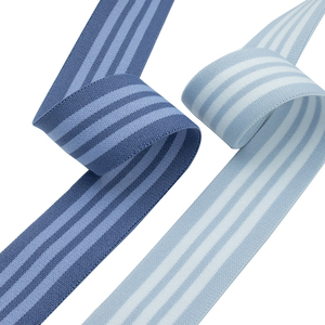 Bande élastique personnalisée en nylon et polyester jacquard multicolore, bande élastique pour uniforme scolaire - Product Image 2