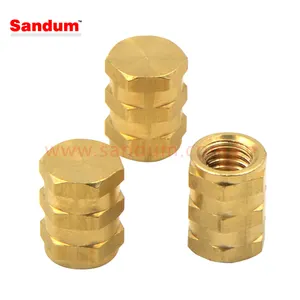 DIN 16903 G Bushing Closed Insert Nuts With Disk For Plastics Mouldings - Hex With Shoulder - Type G M3 M4 M5 M6 M8 M10 M12