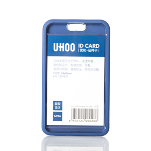 Uhoo Youhe Customizable 6026 Soft Plastic ID Card Holder for Work Students Bus Drivers Employees-Promotional Lanyards