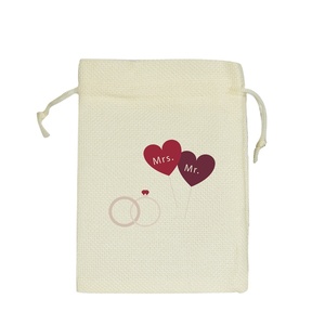 Custom Logo Personalized <b>Wedding</b> Candy Storage <b>Gift</b> <b>Bag</b> Jute 10*14cm Blank Fashion Bundle Pocket Cotton <b>Bags</b> Wholesale - Product Image 1
