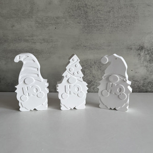 Christmas Dwarf Silicone <b>Mold</b> 3Pc Set For Plaster Epoxy <b>Candle</b> Making Craft Tools - Product Image 2