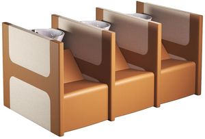 Asientos triples, silla de champú, equipo de salón, muebles, cuenco de champú portátil con tanque de agua - Product Image 2