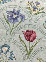 Nouveau tissu jacquard floral pour nappes, coussins, canapés et sacs