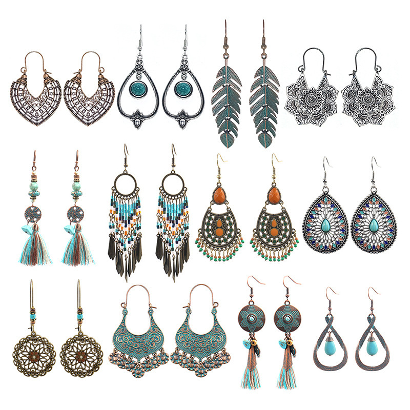 Bohemian Ethnic Jewelry Handmade Beaded Multi
