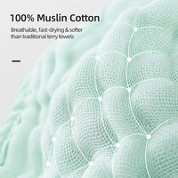 Couverture Bébé en Mousseline Imprimée Motif Dessin Animé, Cadeau de Naissance, Essentiels de Voyage pour Crèche, Coton Tissé Séchage Rapide, Carré de Bain pour Nourrisson