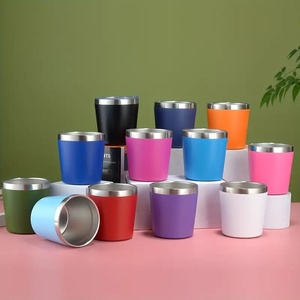 Gobelet à vin personnalisé avec logo, 8 oz/260 ml, en acier inoxydable 304, à double paroi, isolé sous vide, pour café, thé, vin - Product Image 1