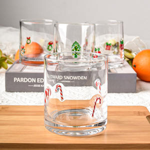 Verres à vin de Noël bon marché de conception classique tasse en verre transparente pour les cadeaux d'affaires - Product Image 3