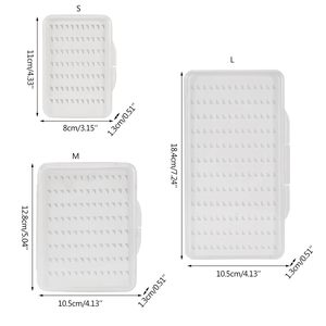 Boîte de rangement transparente ultra-fine pour leurres de pêche à la mouche, mouches à truite, boîte à hameçons, matériel de pêche - Product Image 3