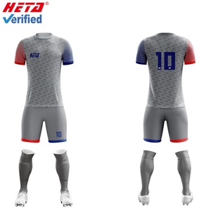 Ensemble de maillots de football personnalisés en gros, séchage rapide, design personnalisé, vêtements de football, vêtements d'entraînement, uniforme de football pour adultes - Product Image 4