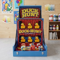 Jeu de lancer de sacs de farineux Duck Hunt Carnival, stand de jeu de lancer de canards en bois écologique pour foire, location commerciale toutes saisons