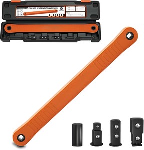 <span class=keywords><strong>Clé</strong></span> d'extension déportée – Outil à douille compatible impact 3/8 po – <span class=keywords><strong>Clé</strong></span> d'extension <span class=keywords><strong>universelle</strong></span> pour espaces restreints - Product Image 1