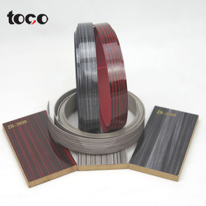 Toco-accesorios para muebles, tira de borde laminada de pvc, de madera, dorada, mdf, banda de metal flexible, embellecedor de muebles de metal - Product Image 2