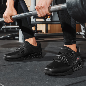 Chaussure de fitness Yuanzhi unisexe, semelle extérieure en caoutchouc noir, semelle intermédiaire en EVA, doublure en mesh, pour musculation, squats, soulevés de terre. - Product Image 3