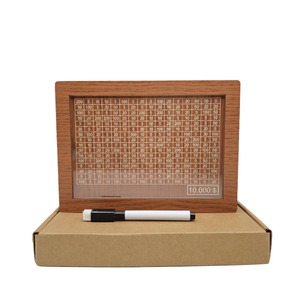 Chất lượng cao đồng xu bằng gỗ & hóa đơn con heo đất ngân hàng 10000USD tiết kiệm thách thức tiền Hộp trẻ em 'lưu trữ Quà Tặng - Product Image 5